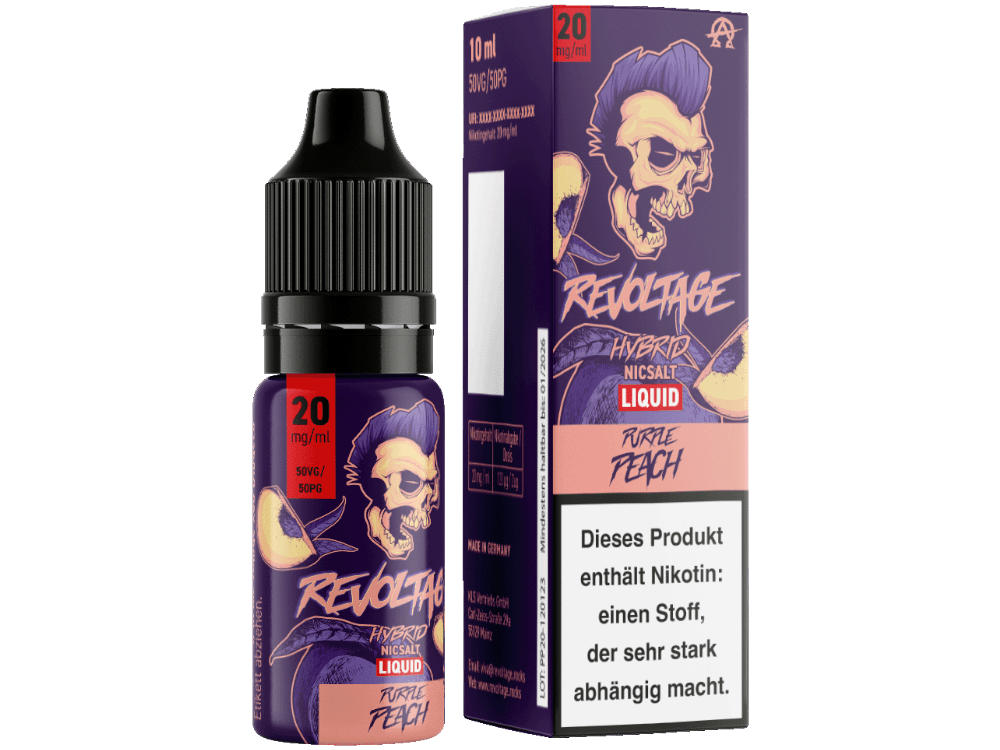 Revoltage - Tobacco Gold - Hybrid Nikotinsalz Liquid - Purple Peach - Dschinni GmbH