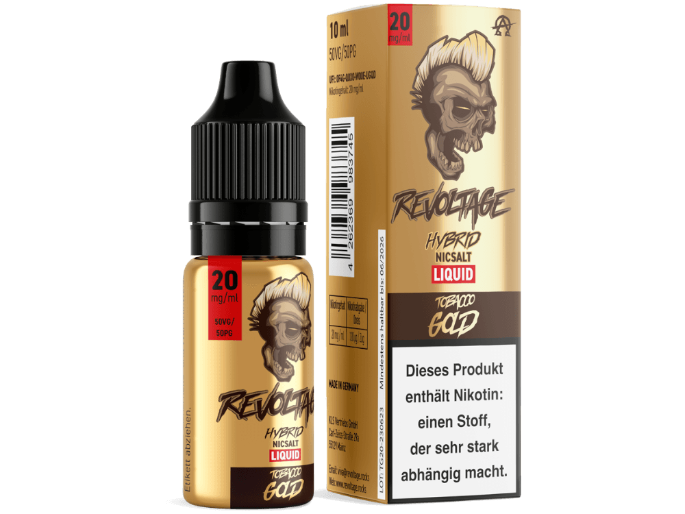 Revoltage - Tobacco Gold - Hybrid Nikotinsalz Liquid - Tobacco Gold - Dschinni GmbH