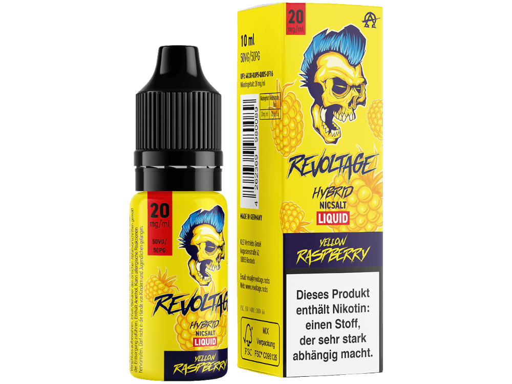 Revoltage - Tobacco Gold - Hybrid Nikotinsalz Liquid - Yellow Raspberry - Dschinni GmbH