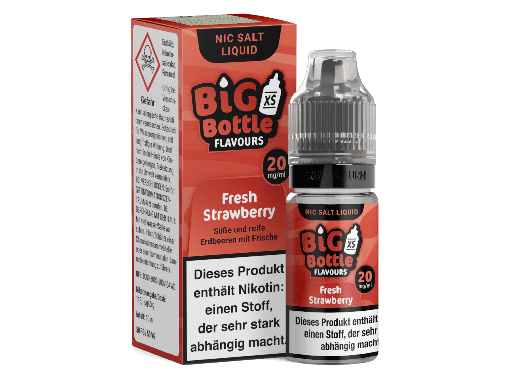 Big Bottle - Fresh Strawberry - Nikotinsalz Liquid - Dschinni GmbH