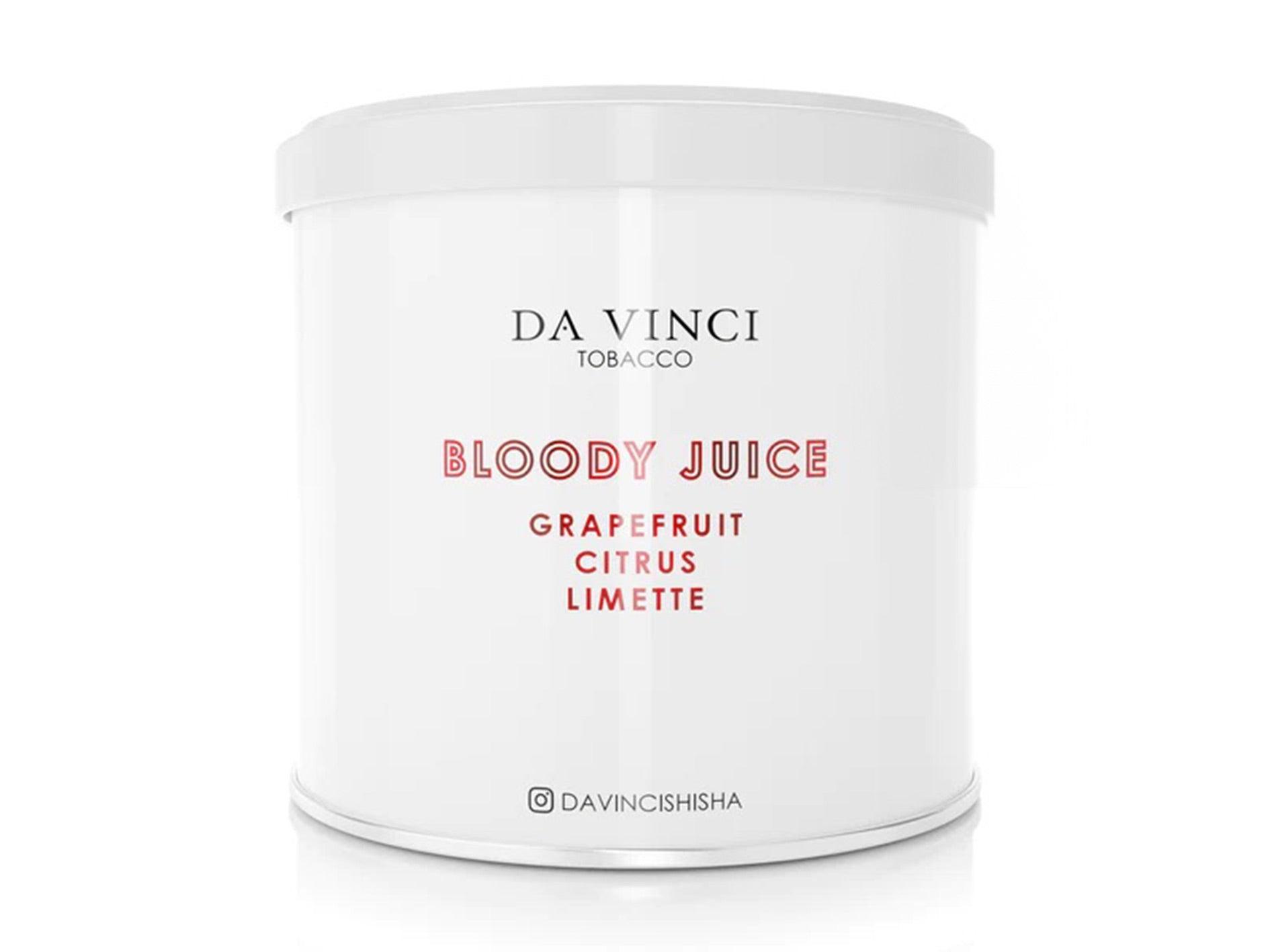 Da Vinci Pfeifentabak 70g Bloody Juice Grapefruit Citrus und Limette in Rot