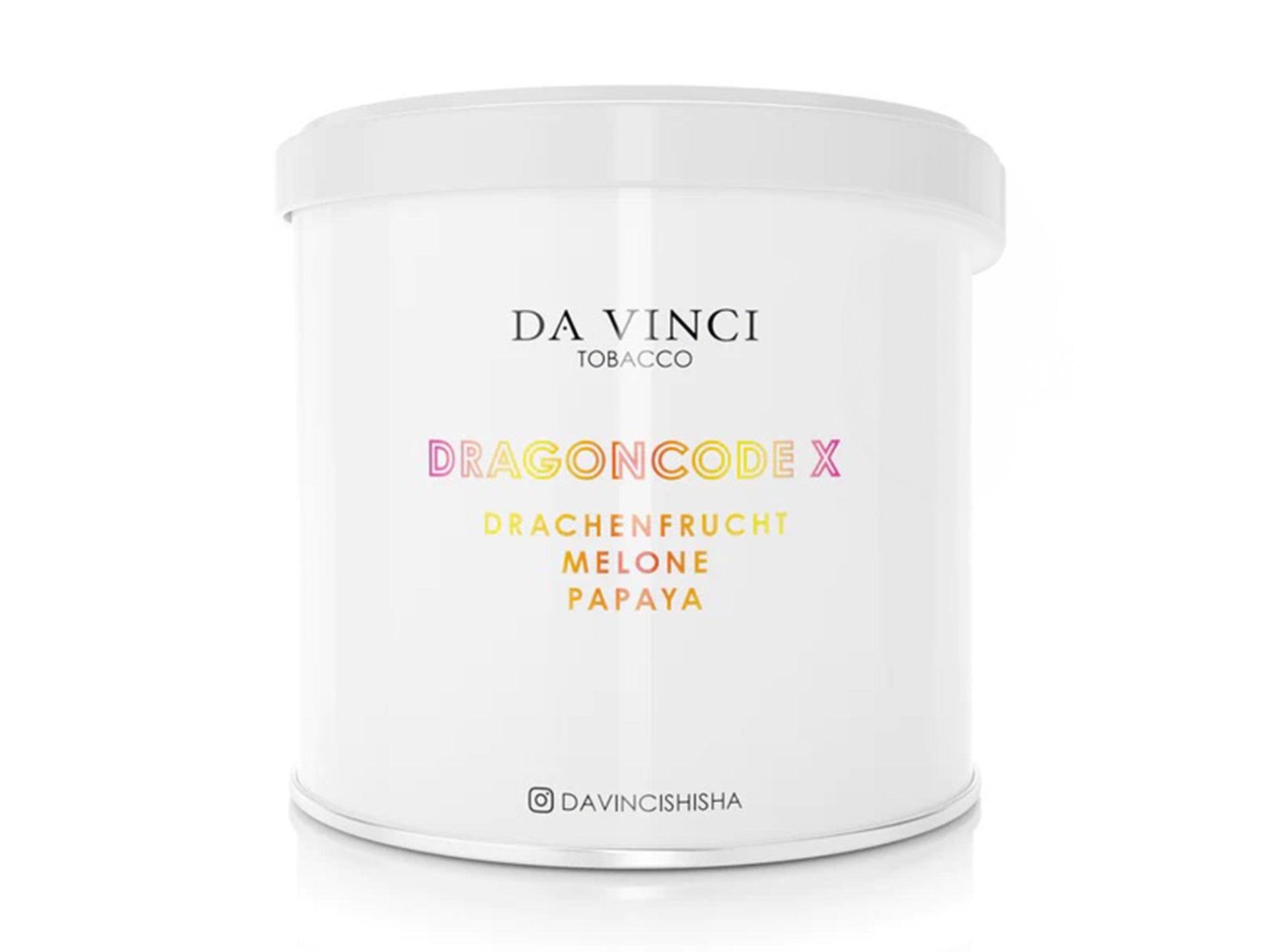 Da Vinci Pfeifentabak 70g Drachenfrucht DragoncodeX Melone Papaya Shischa