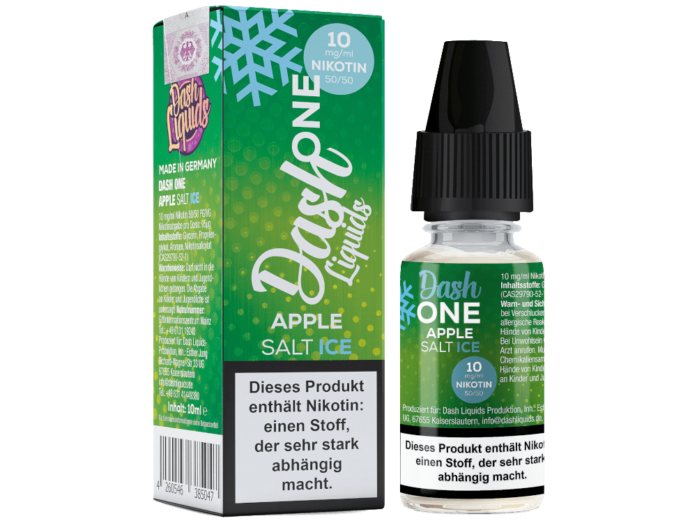 Dash Liquids - One - Apple Ice - Nikotinsalz Liquid - Dschinni GmbH