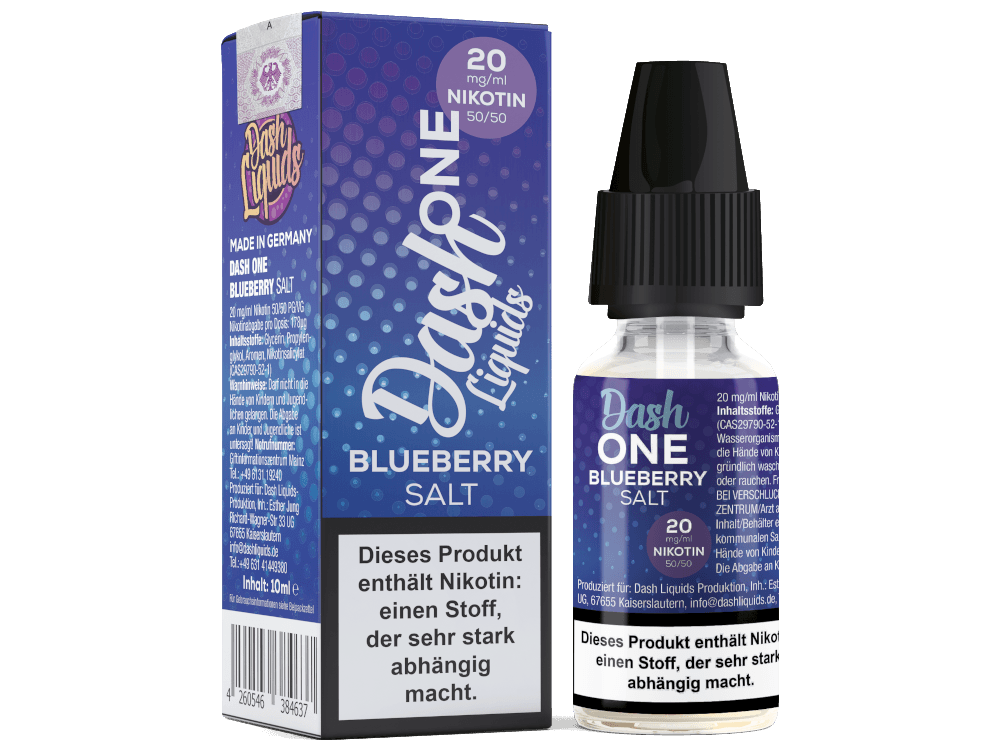 Dash Liquids - One - Blueberry - Nikotinsalz Liquid - Dschinni GmbH