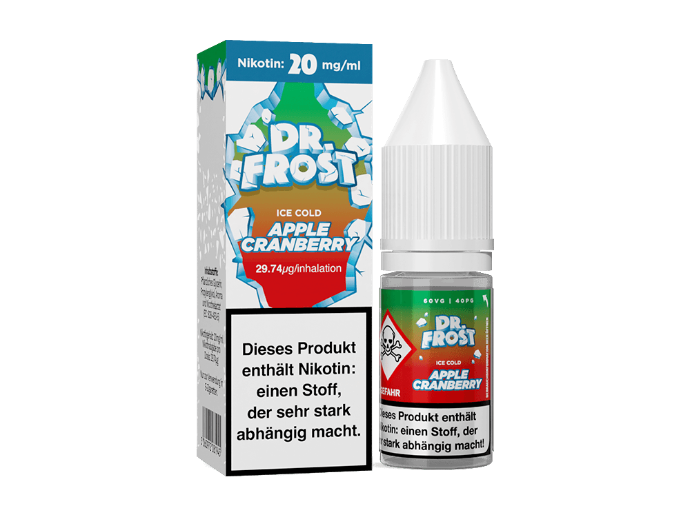 Dr. Frost - Ice Cold - Nikotinsalz Liquid - Apple Cranberry - Dschinni GmbH