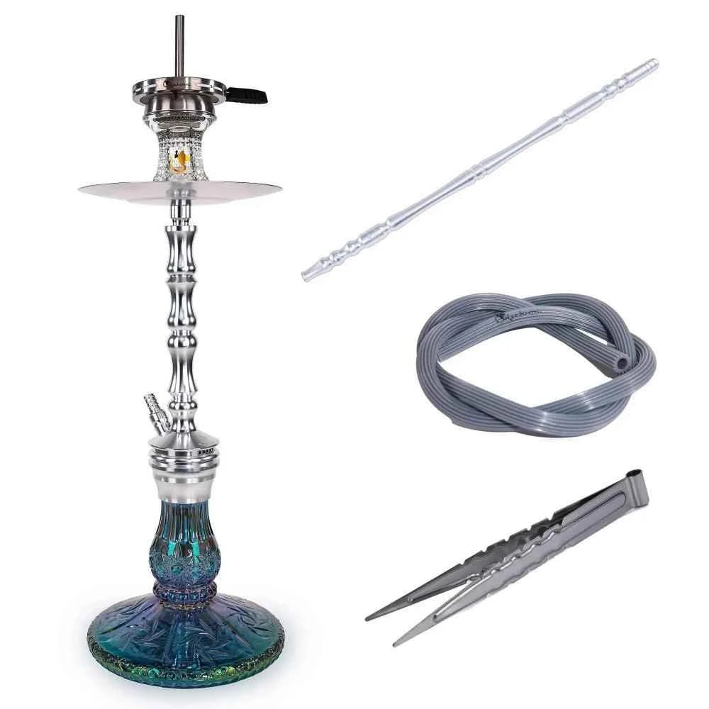 Dschinni Roxx Silver Hookah シーシャフルセット