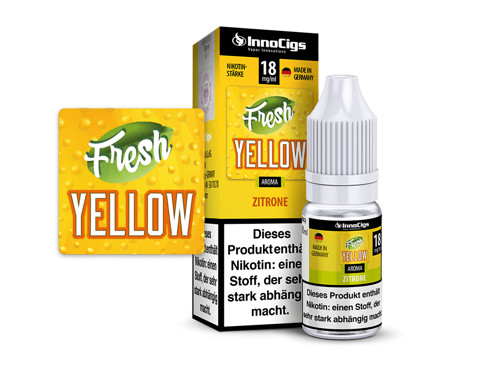 Fresh Yellow Zitrone Aroma - Liquid für E-Zigaretten - Dschinni GmbH