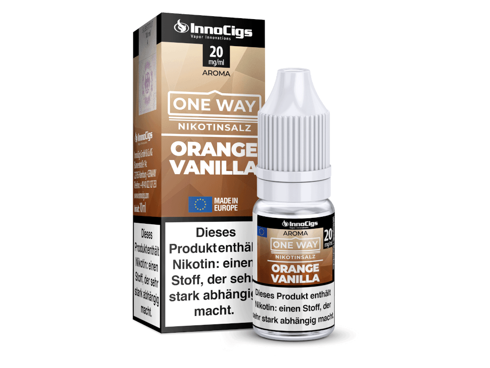 InnoCigs - One Way - Orange Vanilla - Nikotinsalz Liquid - Dschinni GmbH