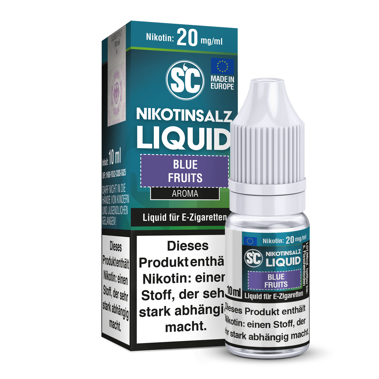 SC - Blue Fruits - E-Zigaretten Nikotinsalz Liquid 20 mg/ml - Dschinni GmbH