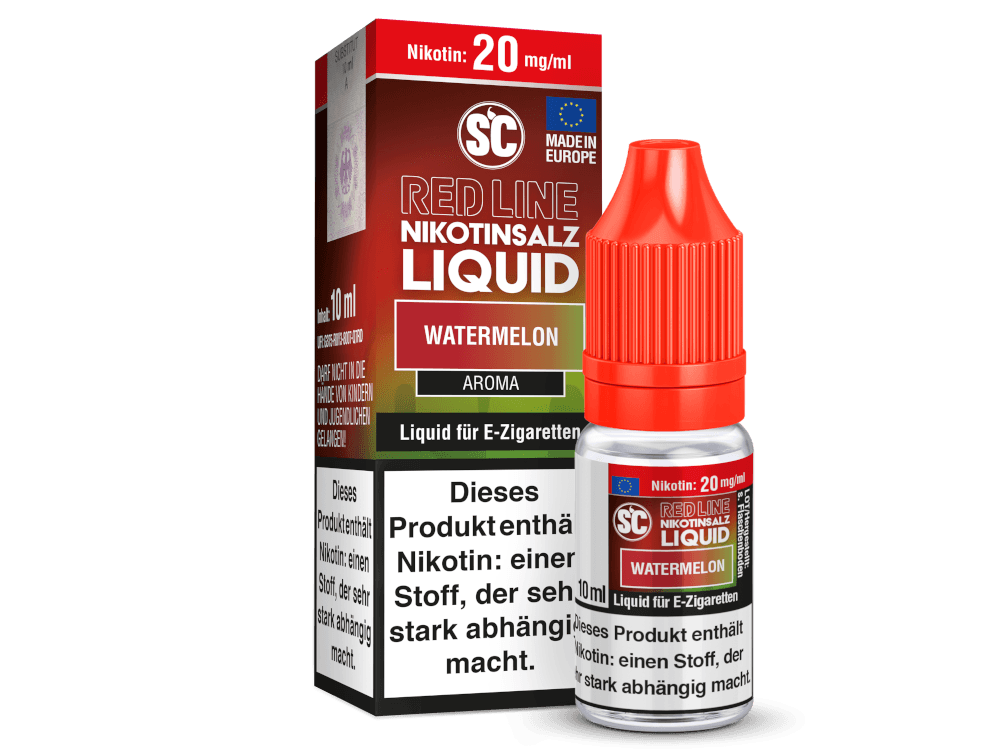 SC - Red Line - Watermelon - Nikotinsalz Liquid - Dschinni GmbH
