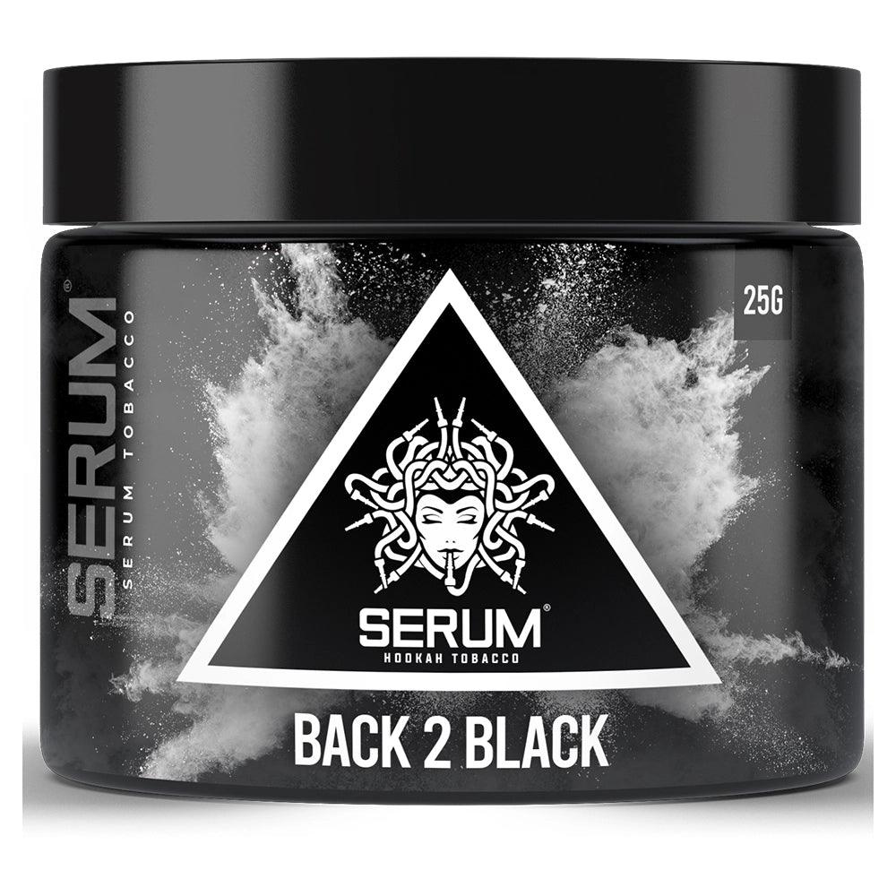 Serum Tobacco 25g - Back2Black - Schwarze Traube, schwarze Johannisbeere und Minze Shishatabak, Wasserpfeifentabak
