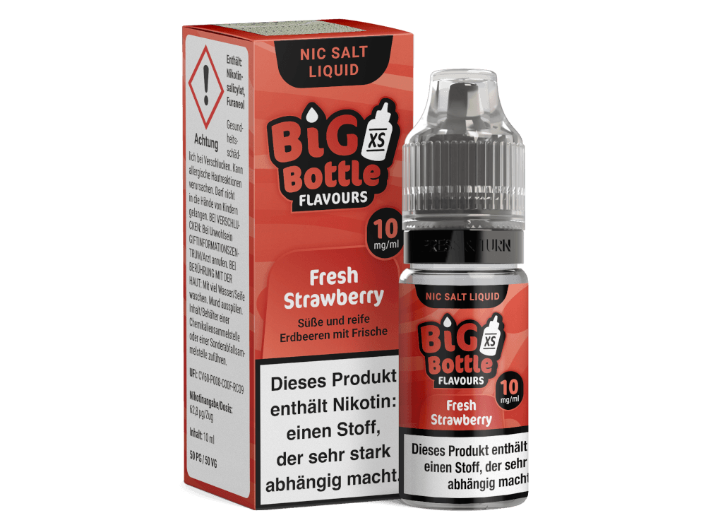 Big Bottle - Fresh Strawberry - Nikotinsalz Liquid - Dschinni GmbH