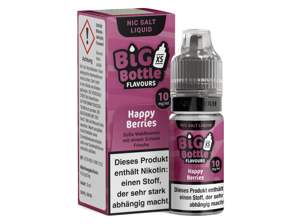 Big Bottle - Happy Berries - Nikotinsalz Liquid - Dschinni GmbH