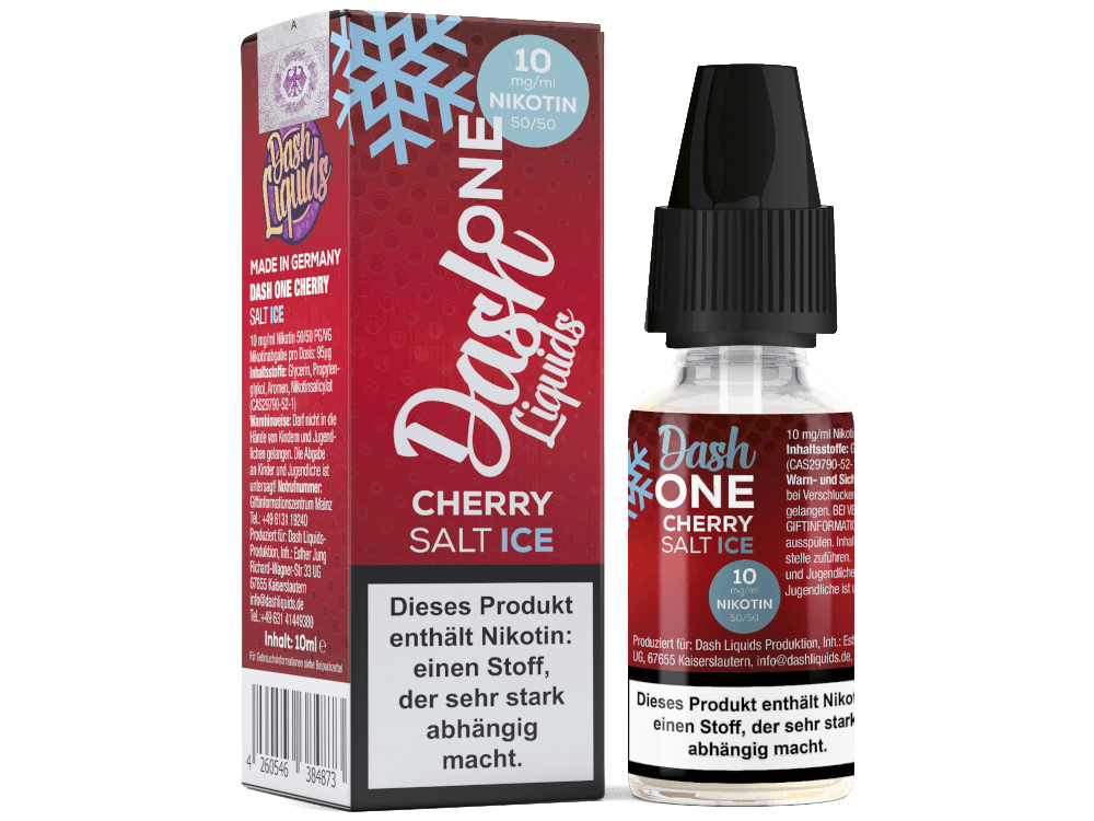 Dash Liquids - One - Cherry Ice - Nikotinsalz Liquid - Dschinni GmbH