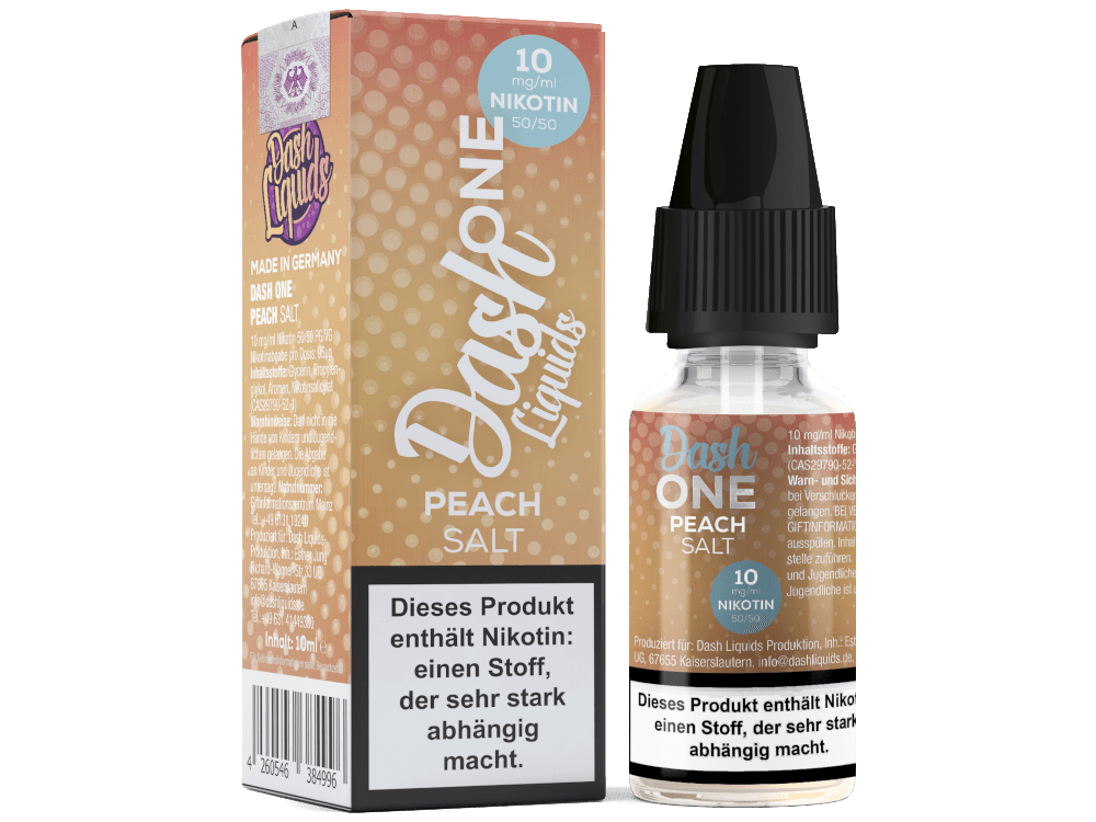 Dash Liquids - One - Peach - Nikotinsalz Liquid - Dschinni GmbH