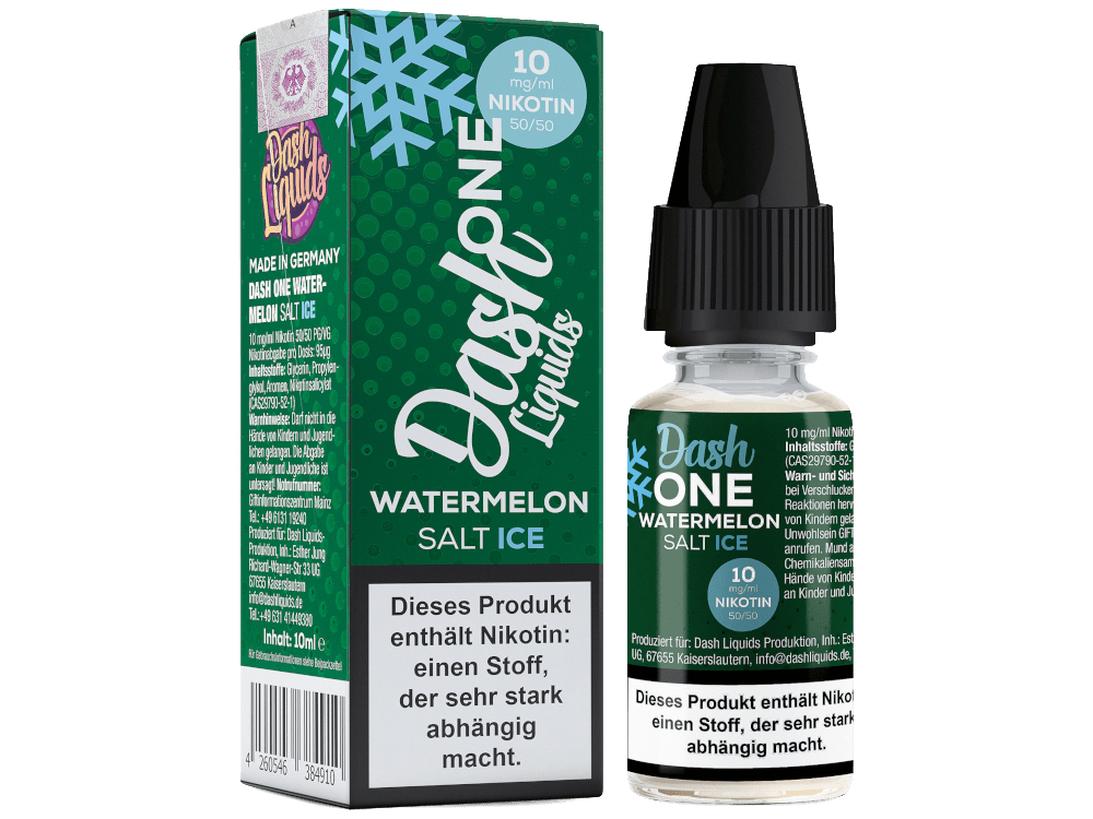 Dash Liquids - One - Watermelon Ice - Nikotinsalz Liquid - Dschinni GmbH