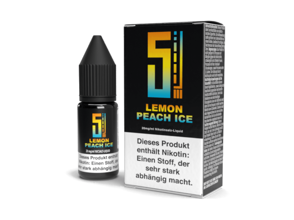5EL - Lemon Peach Ice - Nikotinsalz Liquid - Dschinni GmbH