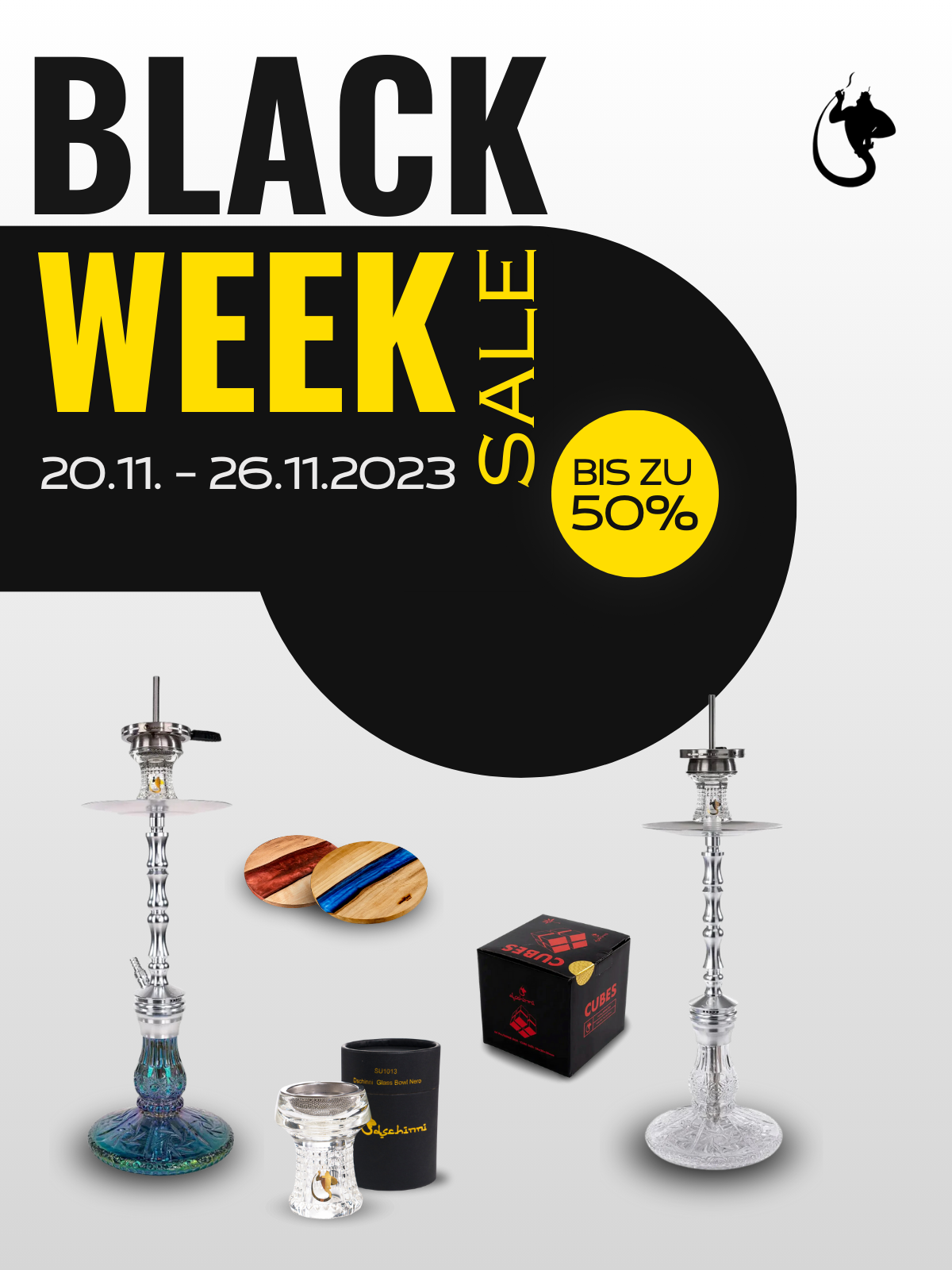 Black Friday Black Week Rabatte Sale Coupons Hookah Shischa Wasserpfeife