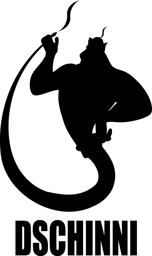 Dschinni Logo auf weißem Hintergrund