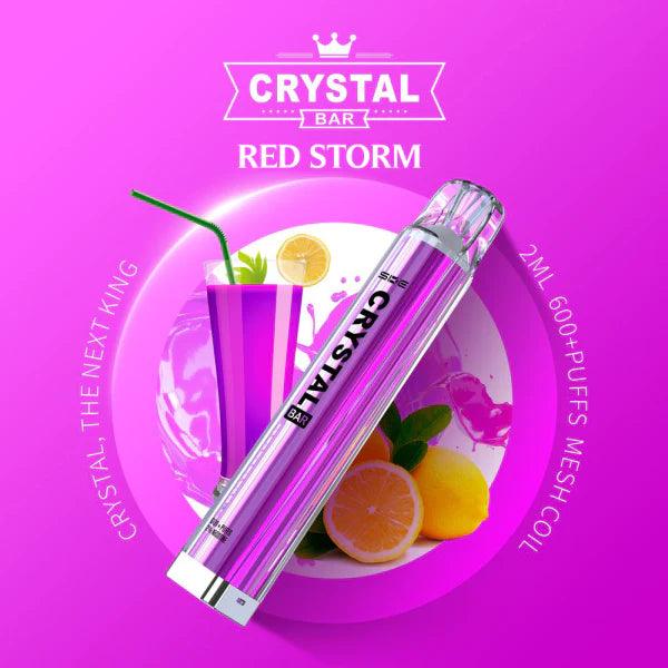 AUPO Crystal Bar 600 Einweg Vape - Red Storm E-Shisha E-Zigarette - Dschinni GmbH