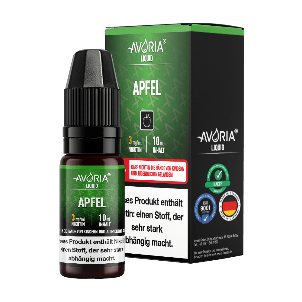 Avoria - Apfel E-Zigaretten Liquid - Apfel - Dschinni GmbH