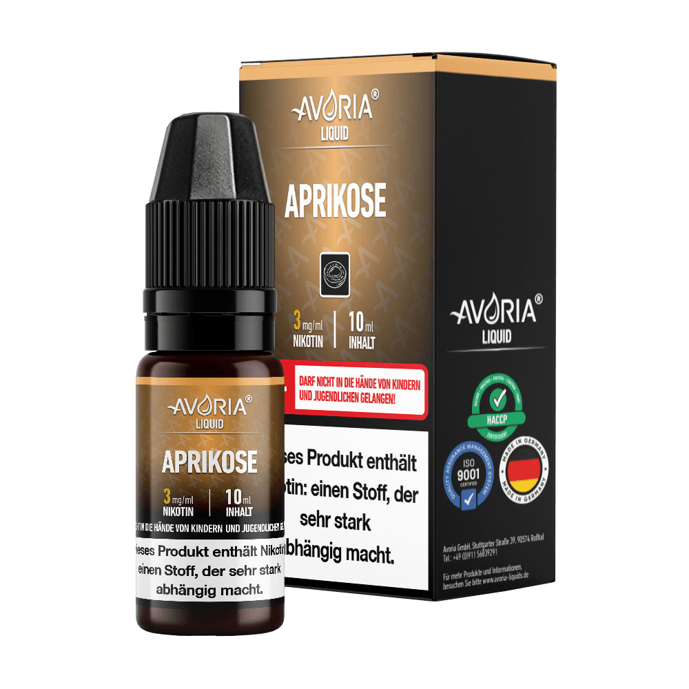 Avoria - Apfel E-Zigaretten Liquid - Aprikose - Dschinni GmbH