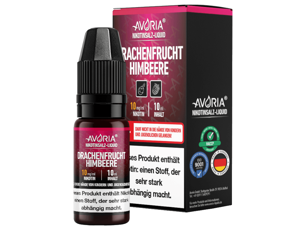 Avoria - Nikotinsalz Liquid - Drachenfrucht-Himbeer - Dschinni GmbH