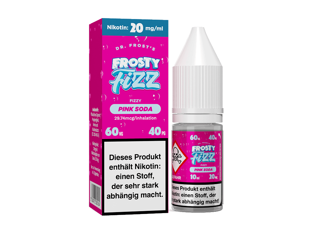 Dr. Frost - Frosty Fizz - Blue Slush - Nikotinsalz Liquid 20mg/ml - Pink Soda - Dschinni GmbH