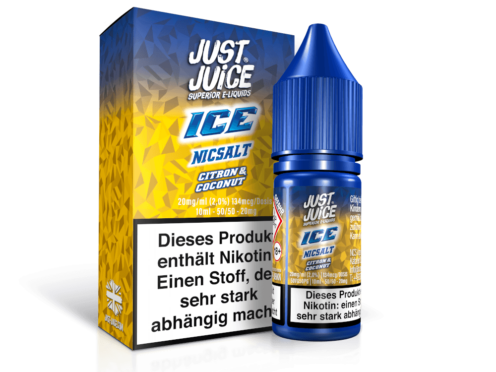 Just Juice - Citron & Coconut Ice - Nikotinsalz Liquid - Dschinni GmbH