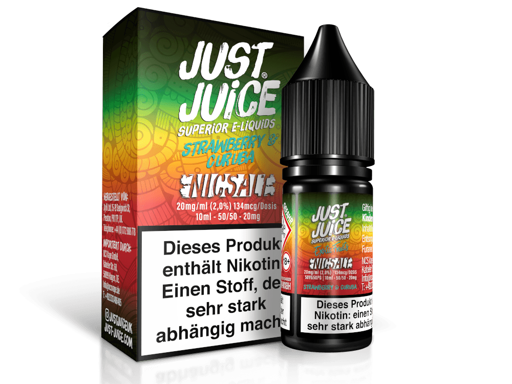 Just Juice - Strawberry & Curuba - Nikotinsalz Liquid - Dschinni GmbH