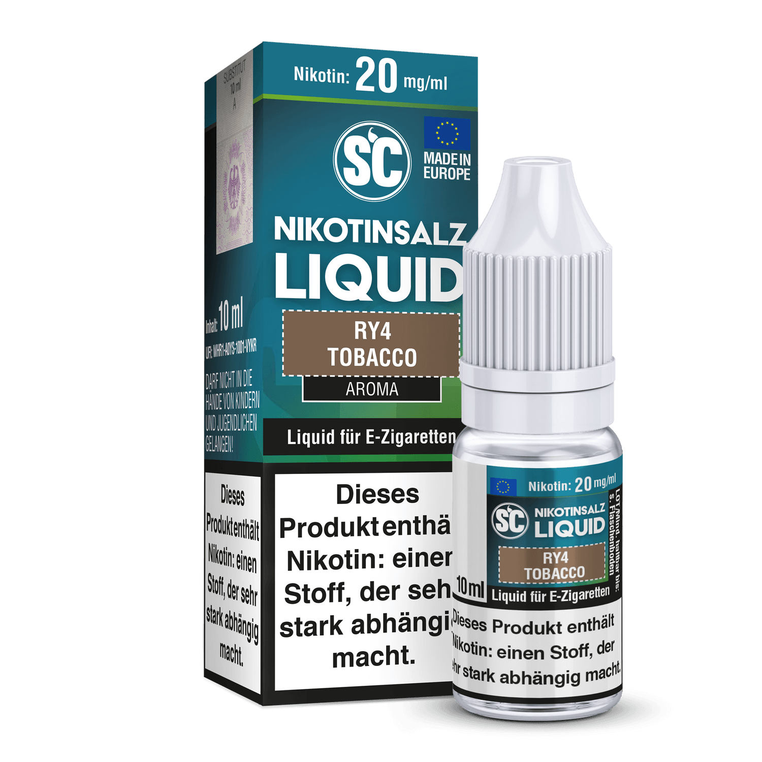 SC - RY4 Tobacco - Nikotinsalz Liquid 20 mg/ml - Dschinni GmbH